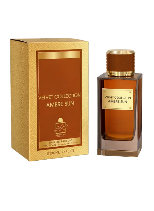 Milestone Velvet Collection Ambre Sun – Eau De Parfum (Unisex) | 100ml