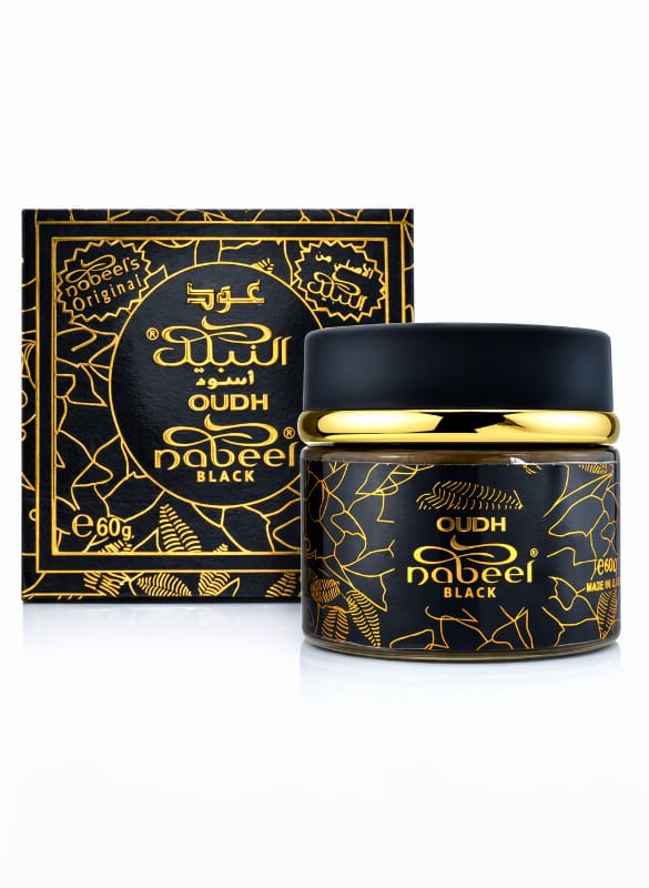 Nabeel Oudh Black Bakhoor – 60g