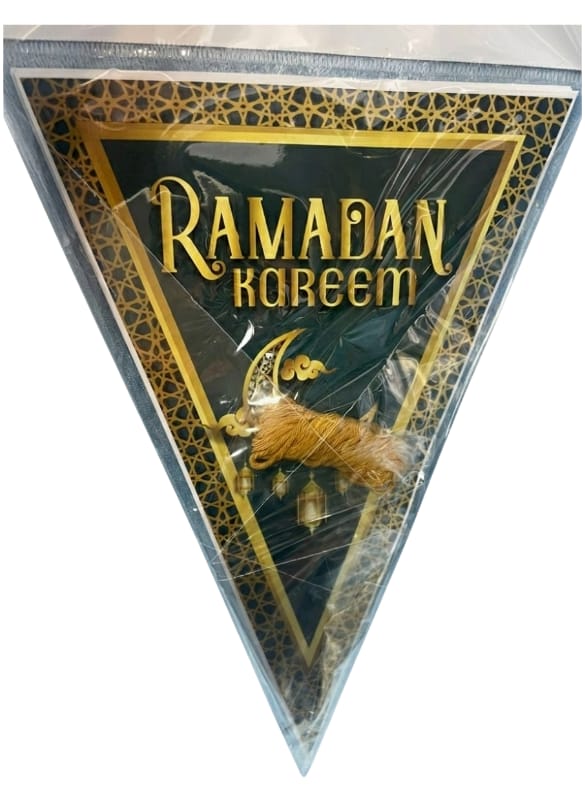 Ramadan Kareem Banner Decoration (Triangle Shape)